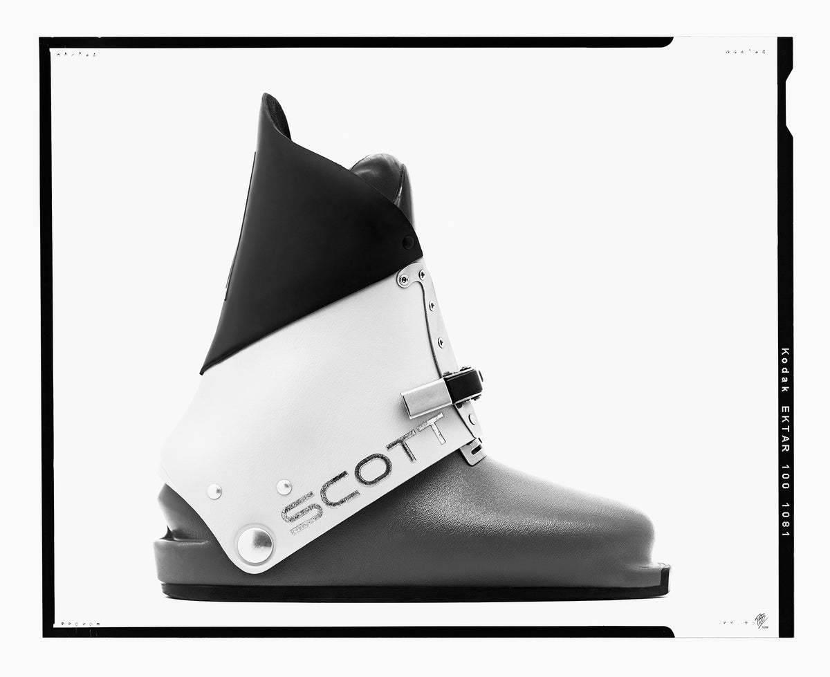 Scott Ski Boot (1970s) Black &amp; White